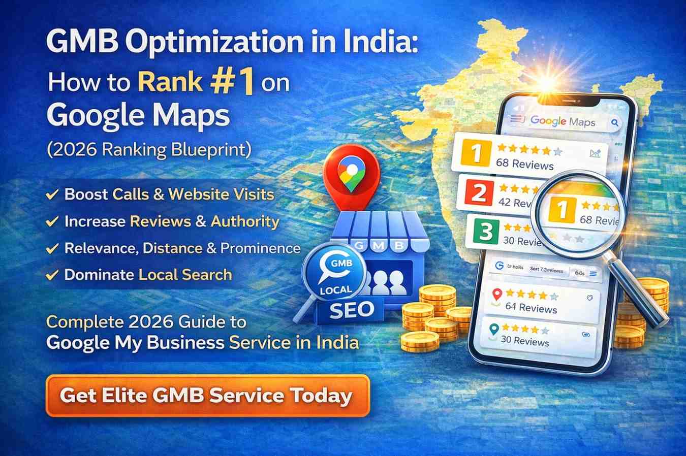 GMB Optimization in India: How to Rank #1 on Google Maps and Get More Customers img