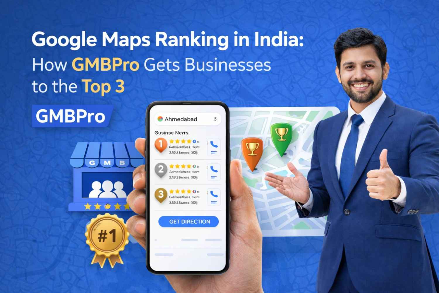 Google Maps Ranking in India: How GMBPro Gets Businesses to the Top 3 img